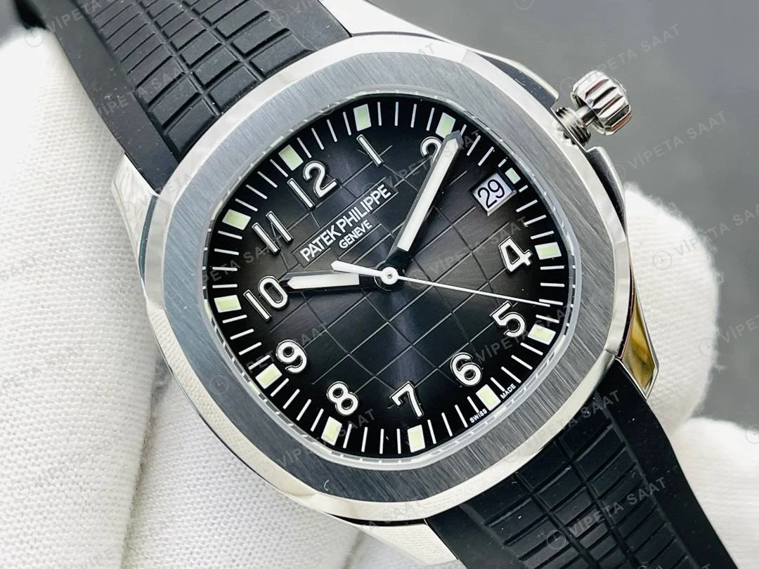 Patek Philippe Aquanaut 5167a-001 Rubber Super Clone Eta Saat detay 8
