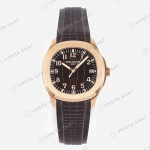 Patek Philippe Aquanaut 5167R Kahve Kadran Gold Kauçuk Kordon Super Clone ETA Eta Saat detay 9