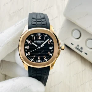 Patek Philippe Aquanaut Siyah Kadran Gold 40mm Super Clone ETA Eta Saat detay 7