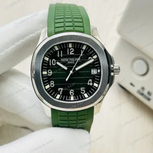 Patek Philippe Aquanaut Yeşil Kadran Çelik Kauçuk Kordon Super Clone ETA Eta Saat detay 4