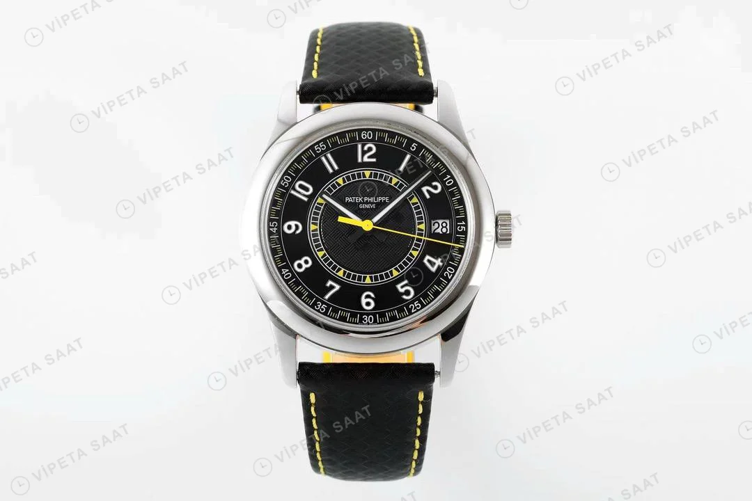 Patek Philippe Calatrava 6007G-001 Sarı Super Clone Eta Saat karşıdan görünüm