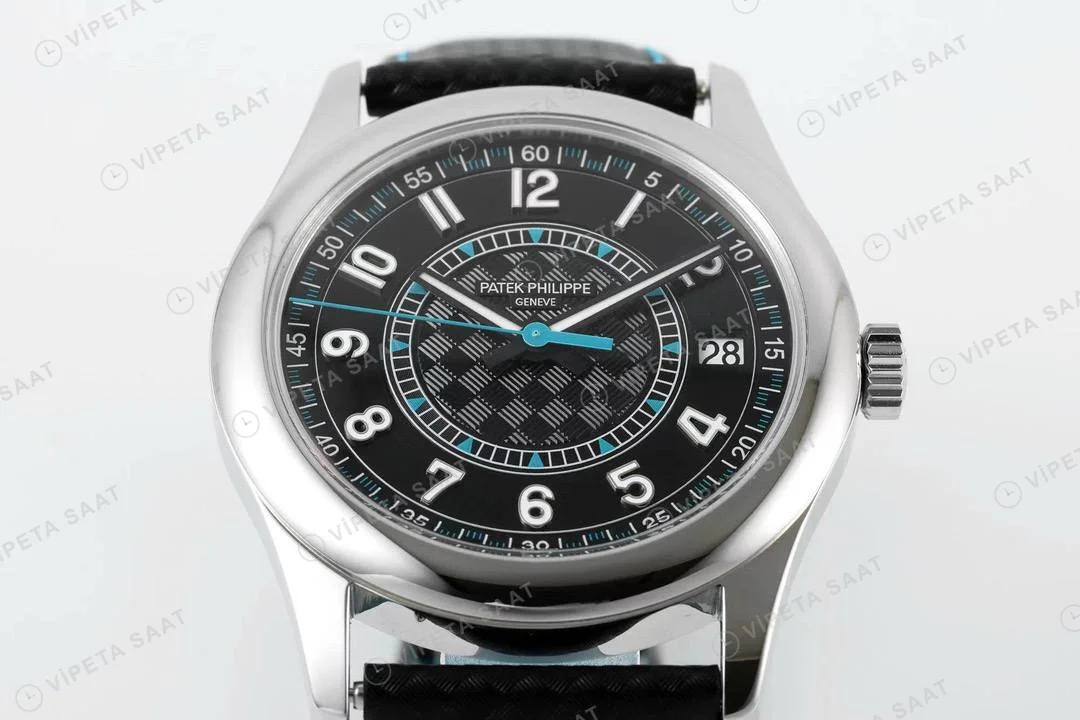 Patek Philippe Calatrava 6007G-011 Mavi Super Clone Eta Saat detay 9