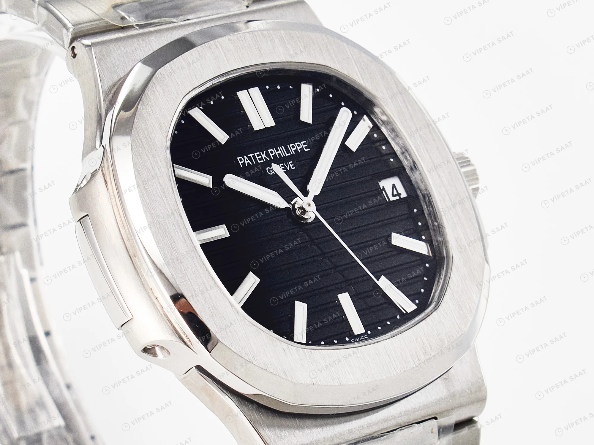 Patek Philippe Nautilus 37111G-001 Black 42mm Super Clone Eta Saat detay 14
