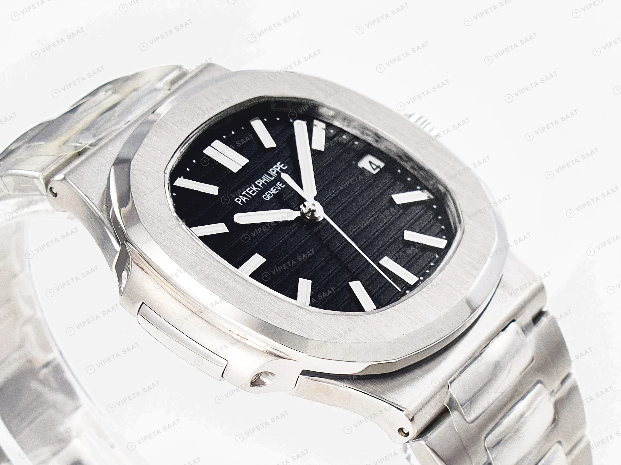 Patek Philippe Nautilus 37111G-001 Black 42mm Super Clone Eta Saat detay 15