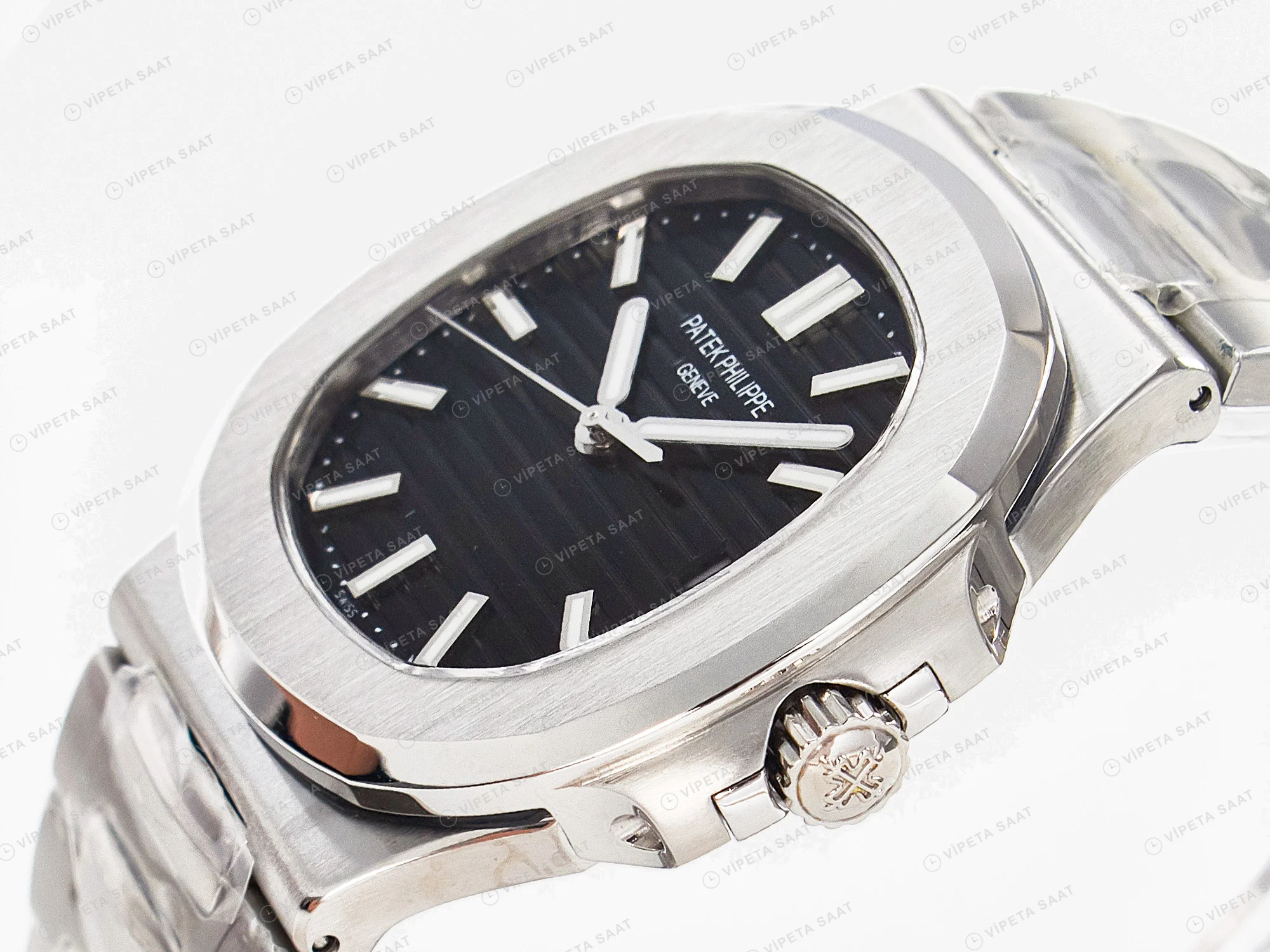 Patek Philippe Nautilus 37111G-001 Black 42mm Super Clone Eta Saat detay 16
