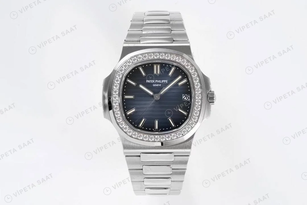 Patek Philippe Nautilus 5711-1300A-001 Blue BAGET Super Clone Eta Saat karşıdan görünüm