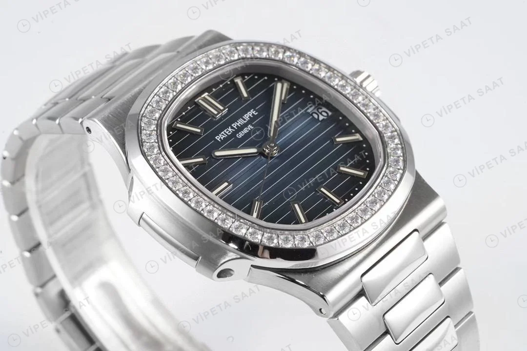 Patek Philippe Nautilus 5711-1300A-001 Blue BAGET Super Clone Eta Saat detay 3
