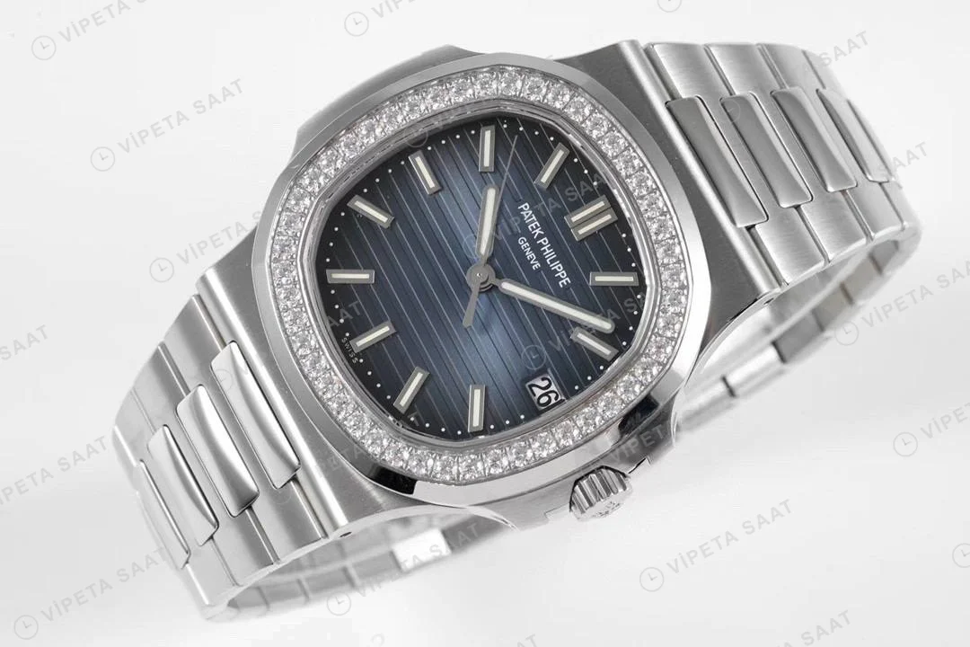 Patek Philippe Nautilus 5711-1300A-001 Blue BAGET Super Clone Eta Saat detay 8