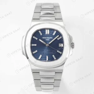 Patek Philippe Nautilus 5711- 40. Yıl Çelik Kasa Mavi Kadran Super Clone Eta Saat karşıdan görünüm
