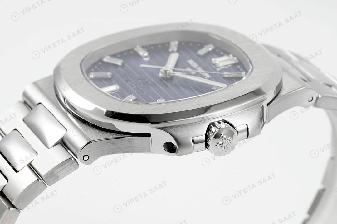 Patek Philippe Nautilus 5711- 40. Yıl Çelik Kasa Mavi Kadran Super Clone Eta Saat detay 5