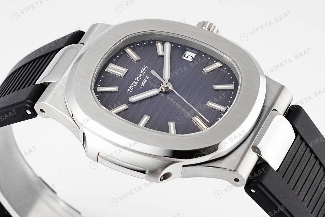 Patek Philippe Nautilus 5711 Kahve Silikon Kordon Super Clone PPF Factory Saat Eta Saat detay 12