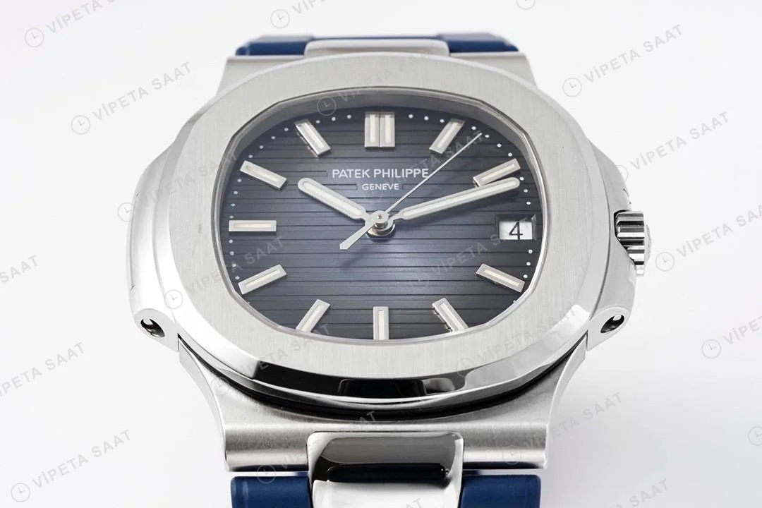 Patek Philippe Nautilus 5711 Kahve Silikon Kordon Super Clone PPF Factory Saat Eta Saat detay 13