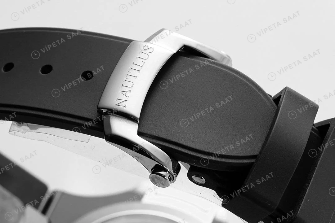 Patek Philippe Nautilus 5711 Kahve Silikon Kordon Super Clone PPF Factory Saat Eta Saat detay 14