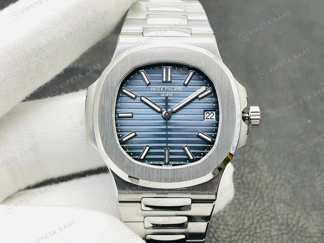 Patek Philippe Nautilus 5711 Kahve Silikon Kordon Super Clone PPF Factory Saat Eta Saat detay 19