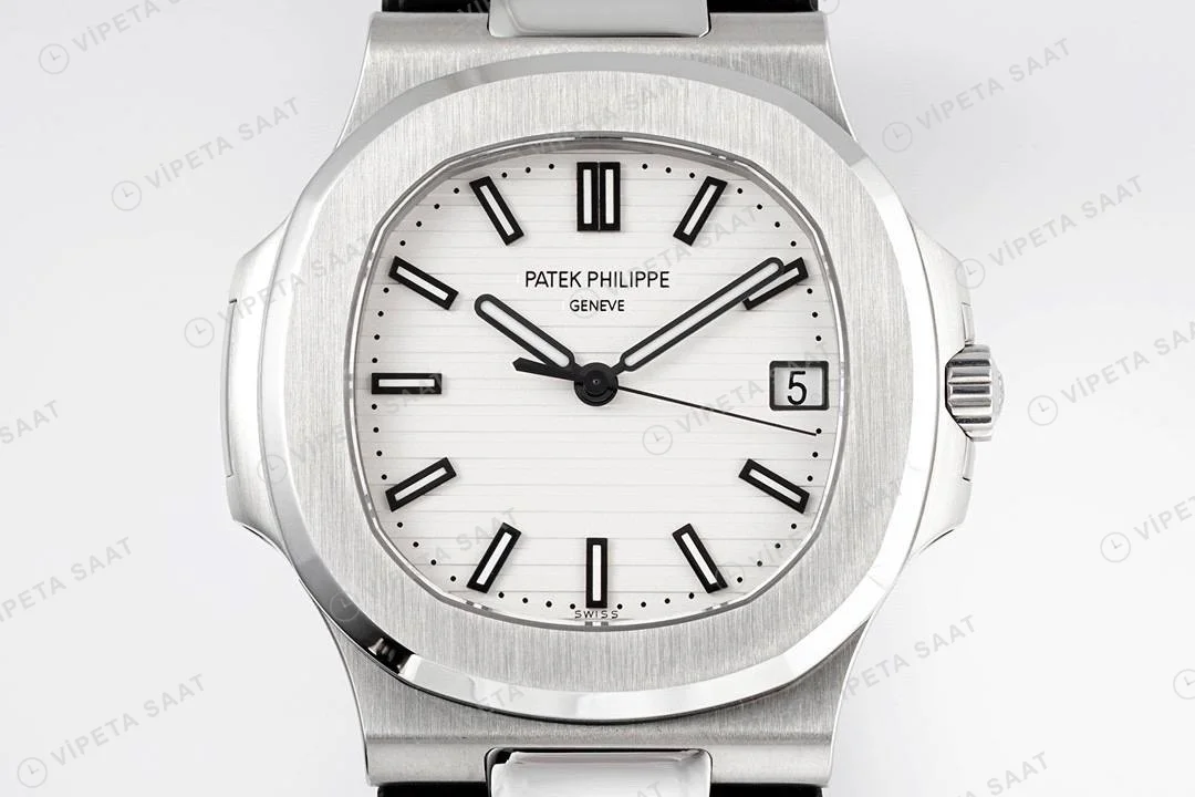 Patek Philippe Nautilus 5711 Kahve Silikon Kordon Super Clone PPF Factory Saat Eta Saat detay 20