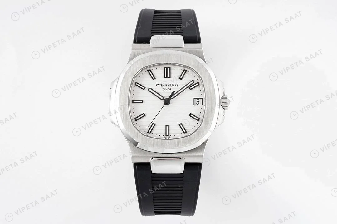 Patek Philippe Nautilus 5711 Kahve Silikon Kordon Super Clone PPF Factory Saat Eta Saat detay 22