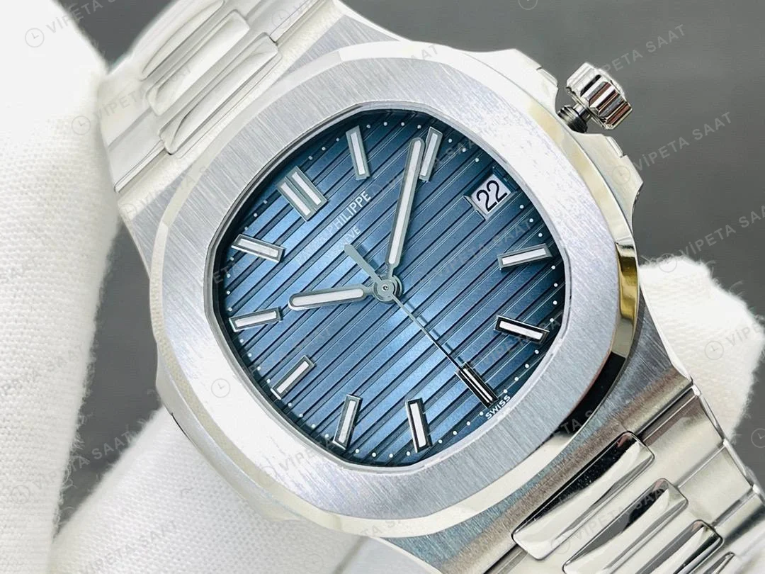 Patek Philippe Nautilus 5711 Kahve Silikon Kordon Super Clone PPF Factory Saat Eta Saat detay 28