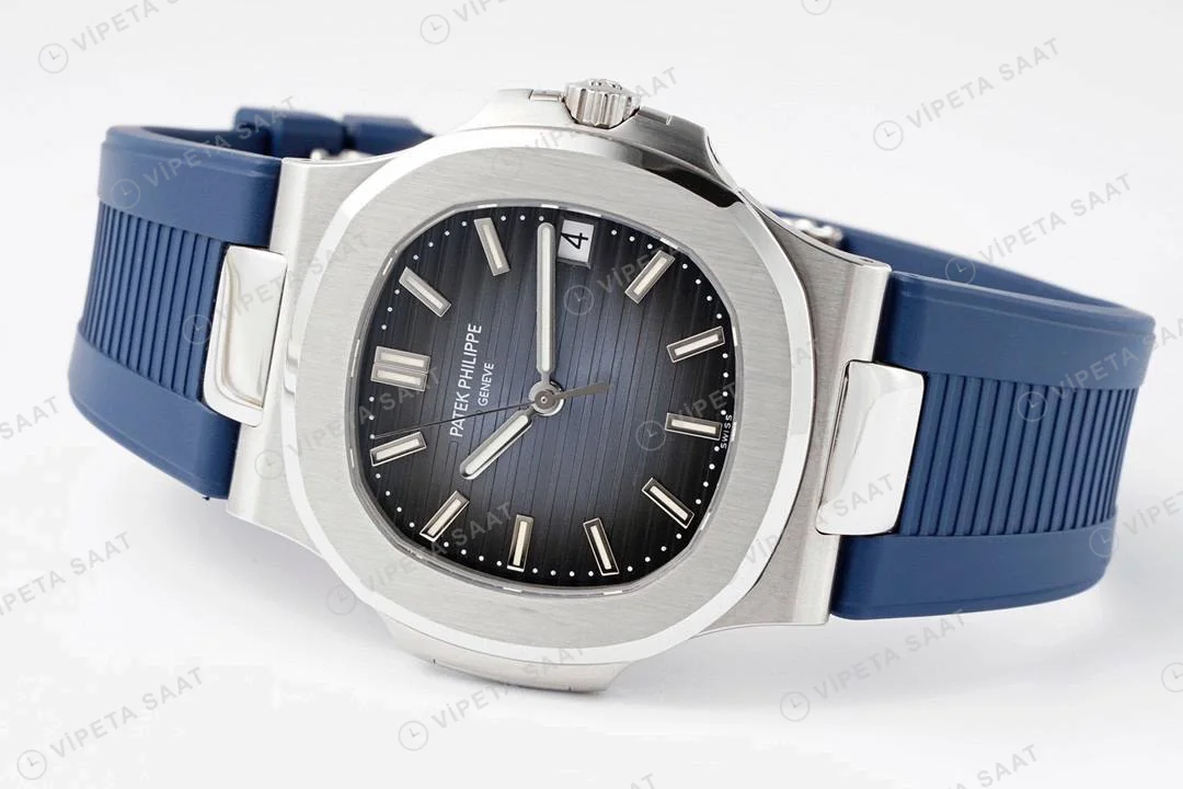 Patek Philippe Nautilus 5711 Kahve Silikon Kordon Super Clone PPF Factory Saat Eta Saat detay 30