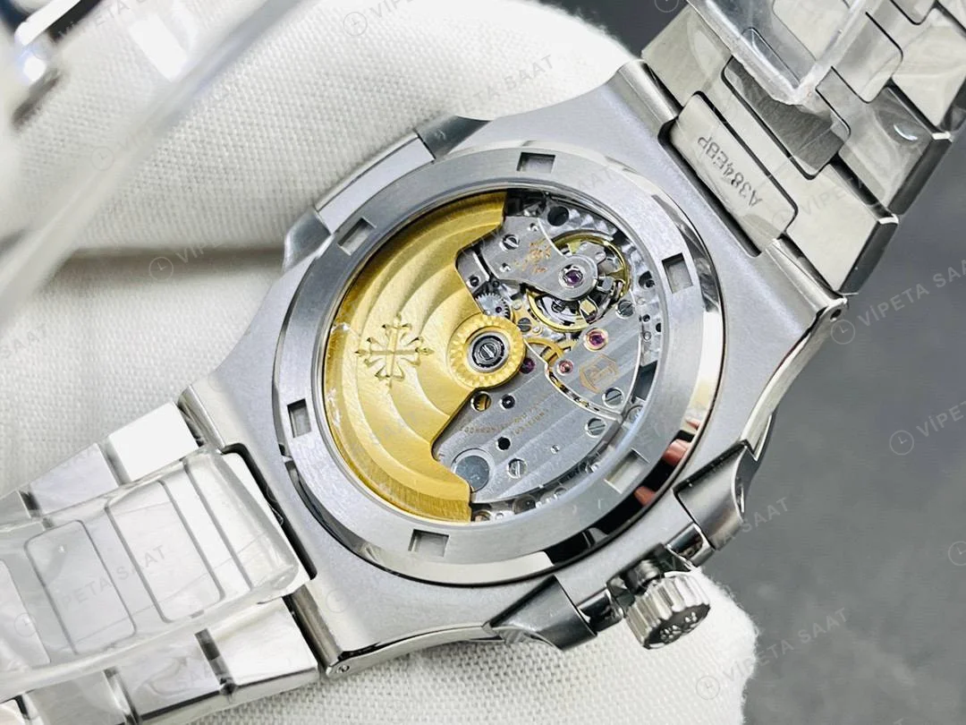 Patek Philippe Nautilus 5711 Kahve Silikon Kordon Super Clone PPF Factory Saat Eta Saat detay 32