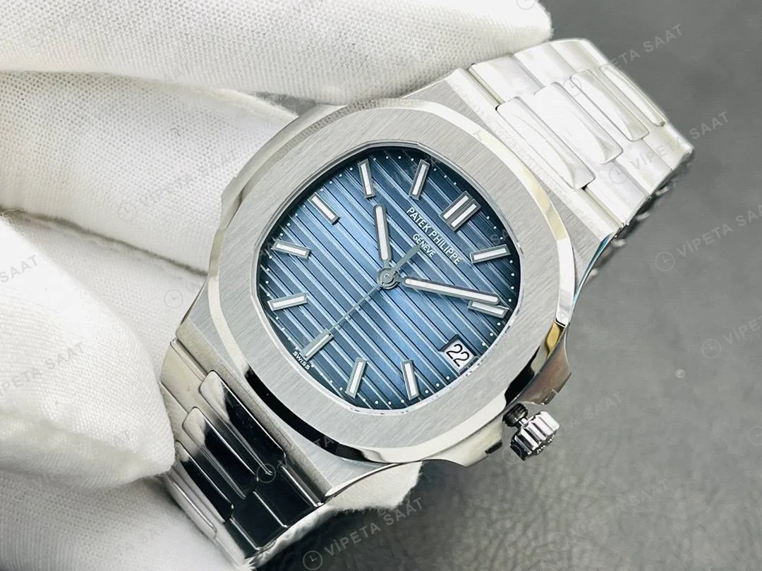 Patek Philippe Nautilus 5711 Kahve Silikon Kordon Super Clone PPF Factory Saat Eta Saat detay 36