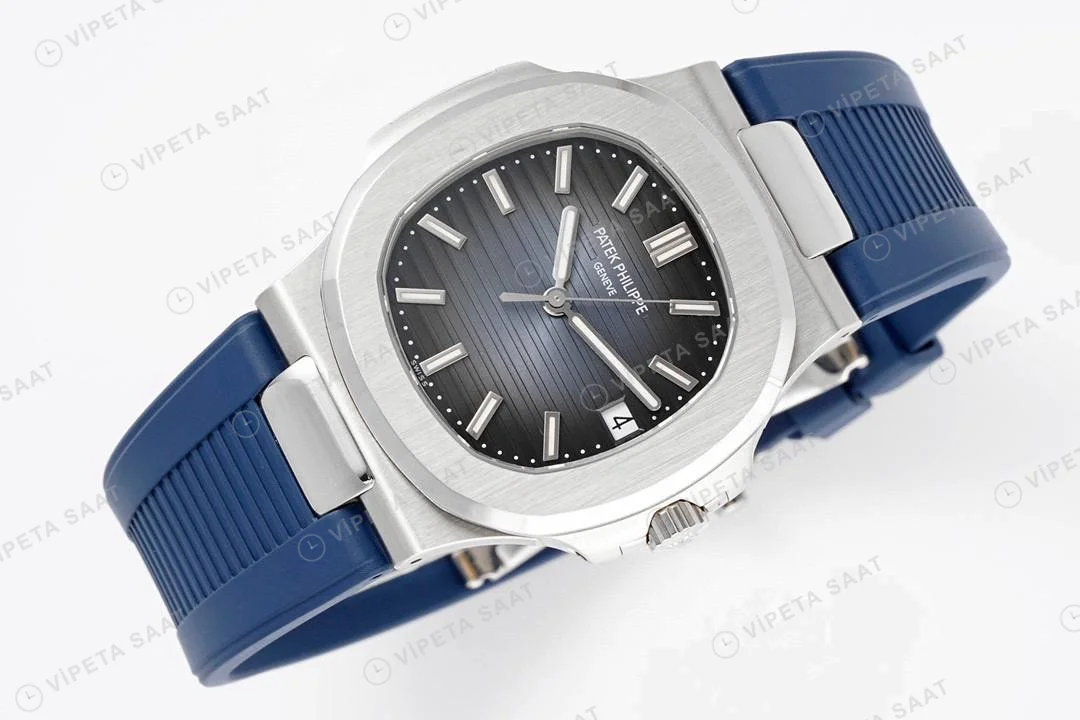 Patek Philippe Nautilus 5711 Kahve Silikon Kordon Super Clone PPF Factory Saat Eta Saat detay 38