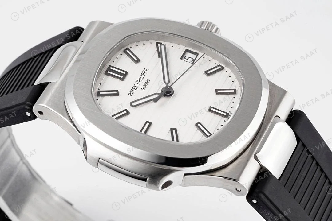 Patek Philippe Nautilus 5711 Kahve Silikon Kordon Super Clone PPF Factory Saat Eta Saat detay 46