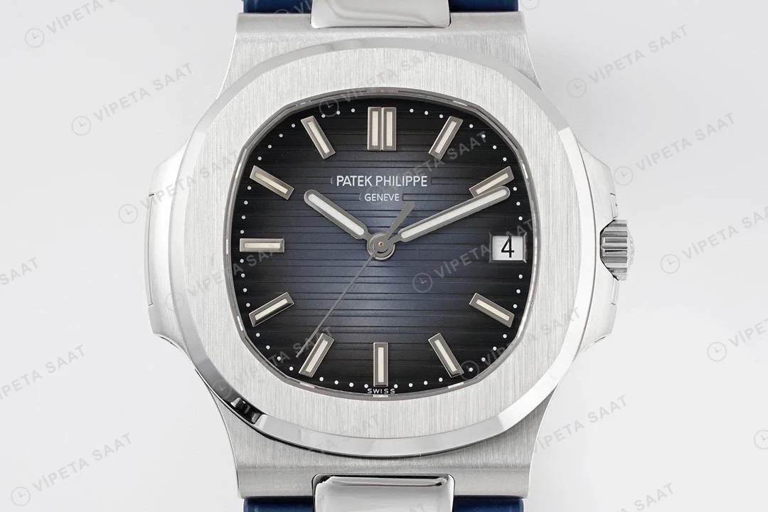 Patek Philippe Nautilus 5711 Kahve Silikon Kordon Super Clone PPF Factory Saat Eta Saat detay 7