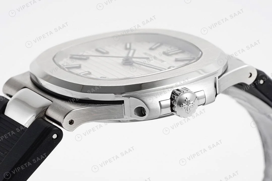 Patek Philippe Nautilus 5711 Kahve Silikon Kordon Super Clone PPF Factory Saat Eta Saat detay 9