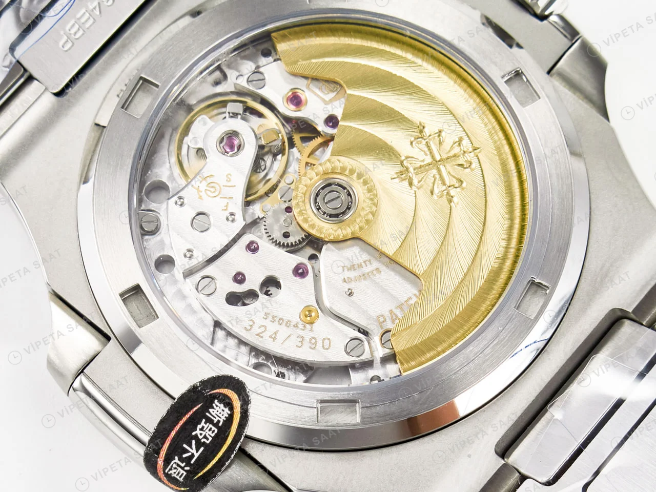Patek Philippe Nautilus 5711 Yeşil Kadran Baget 3k Factory Super Clone Eta Saat detay 20