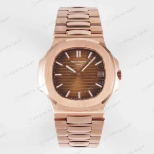 Patek Philippe Nautilus 57111R Rose Gold Super Clone Eta Saat karşıdan görünüm