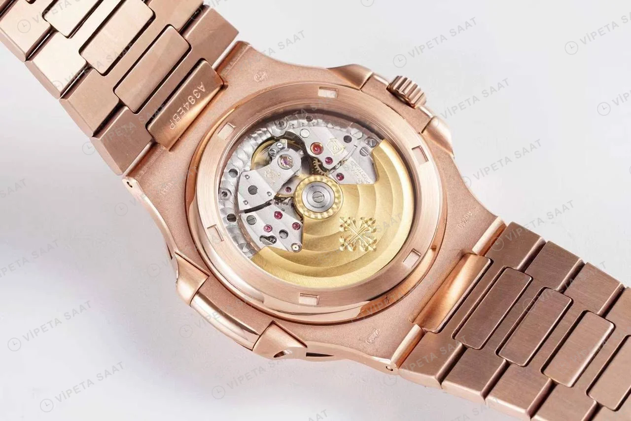 Patek Philippe Nautilus 57111R Rose Gold Super Clone Eta Saat detay 6