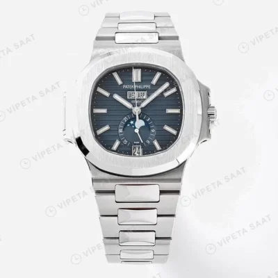 Patek Philippe Nautilus 5726-1A Blue Dial ETA Super Clone Eta Saat karşıdan görünüm