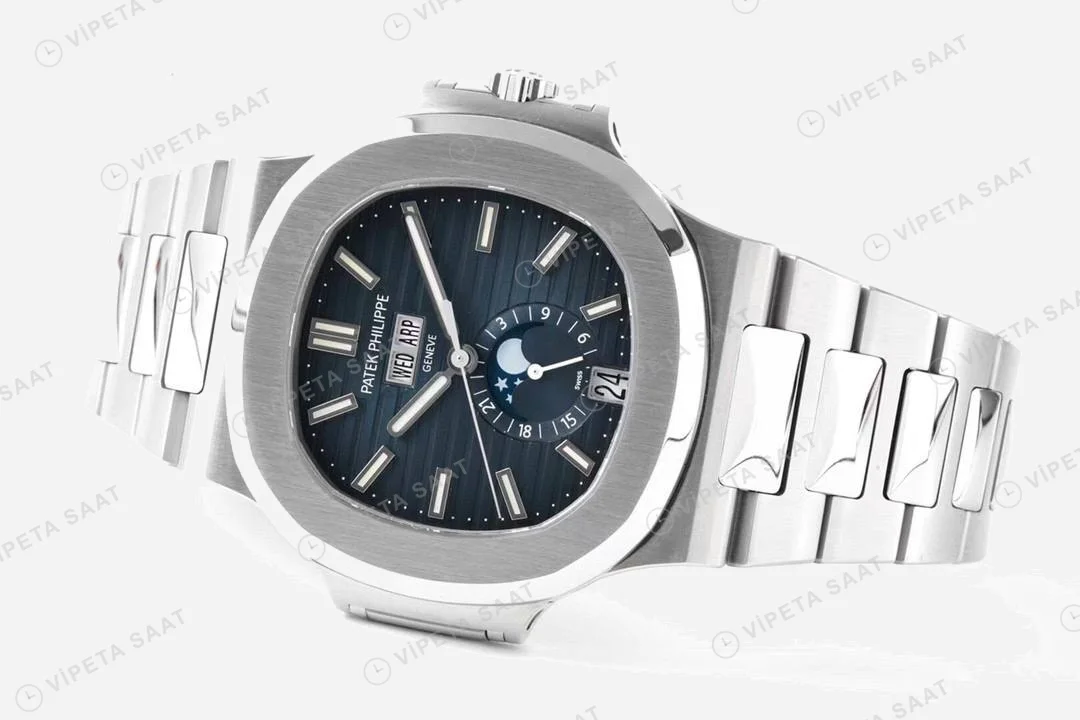 Patek Philippe Nautilus 5726-1A Blue Dial ETA Super Clone Eta Saat detay 7