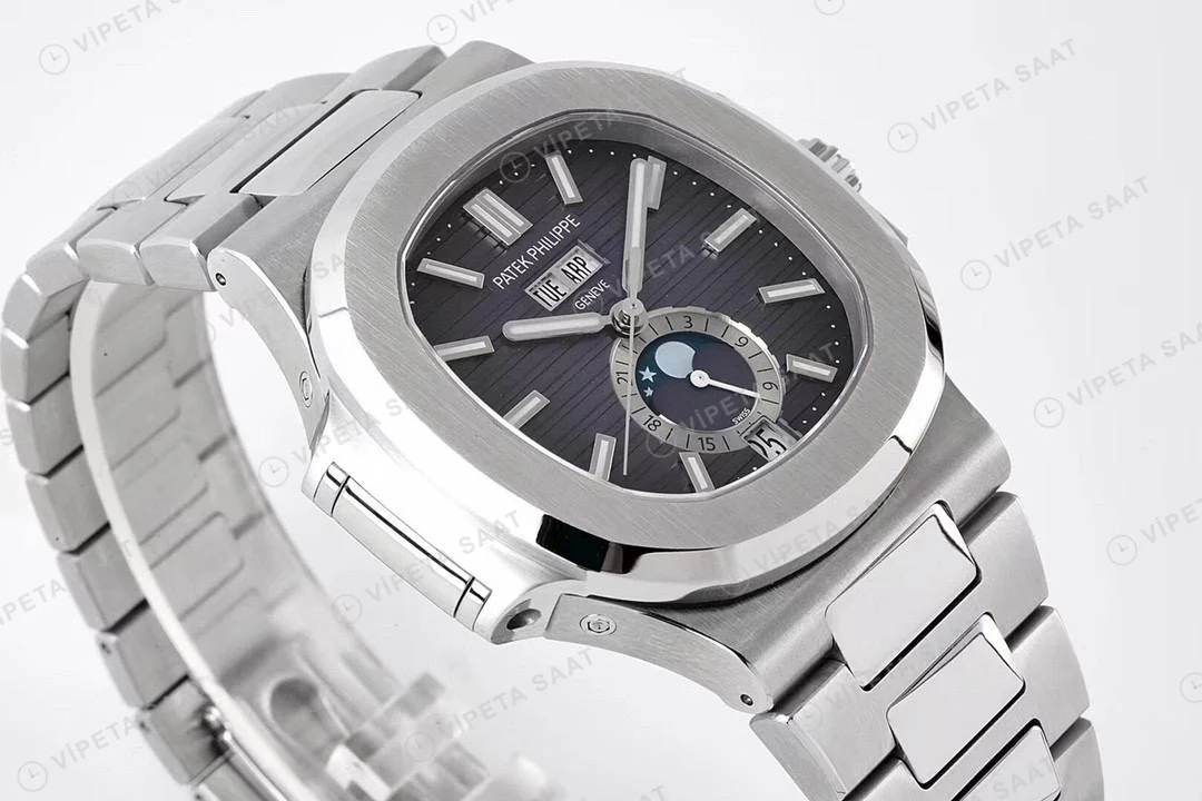 Patek Philippe Nautilus 5726-1A Gray Dial Super Clone Eta Saat detay 4