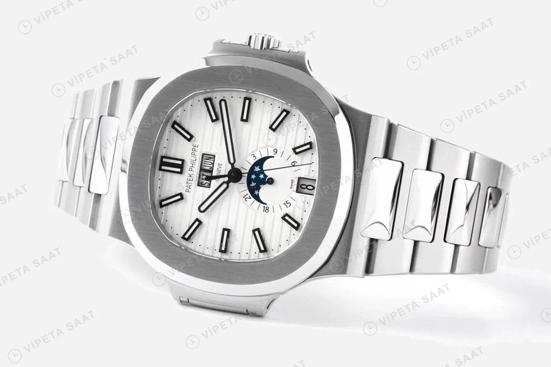 Patek Philippe Nautilus 5726-1A White Dial ETA Super Clone Eta Saat detay 9
