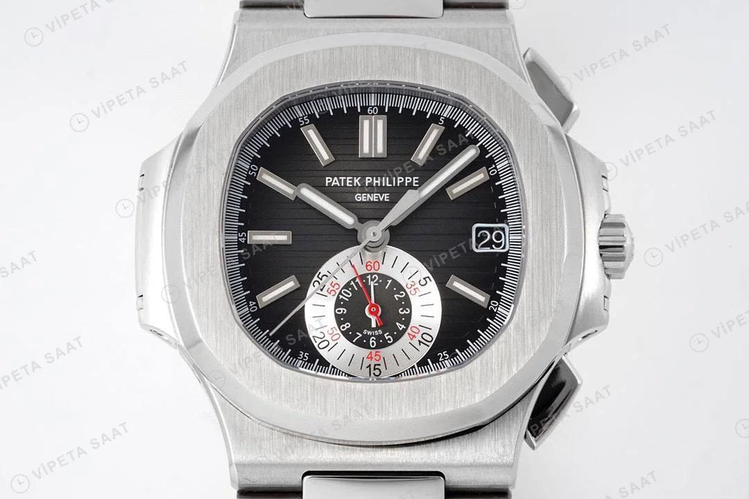 Patek Philippe Nautilus 59801A-001 40.5mm Black Dial Super Clone Eta Saat detay 4