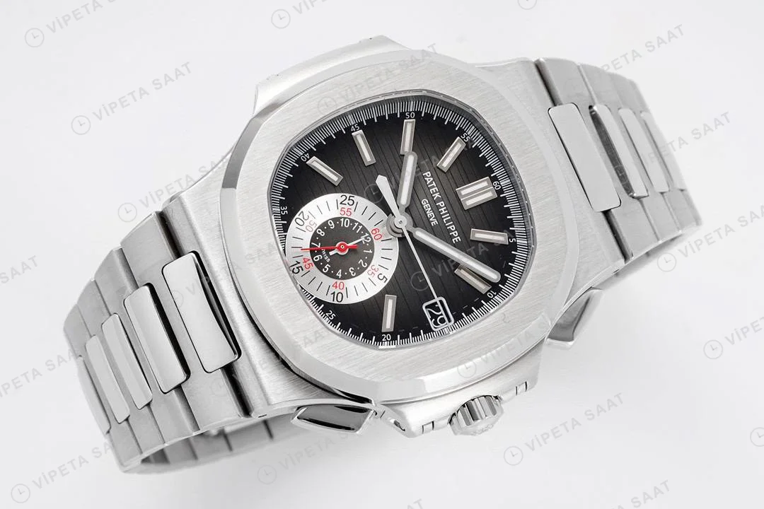 Patek Philippe Nautilus 59801A-001 40.5mm Black Dial Super Clone Eta Saat detay 8