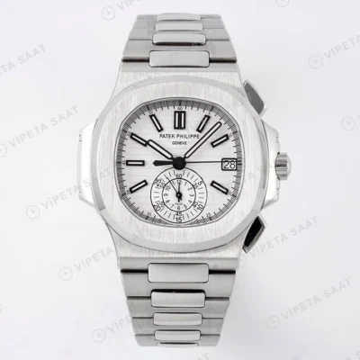 Patek Philippe Nautilus 59801A-001 40.5mm White Dial Super Clone Eta Saat karşıdan görünüm
