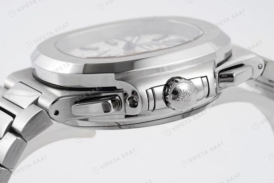 Patek Philippe Nautilus 59801A-001 40.5mm White Dial Super Clone Eta Saat detay 5