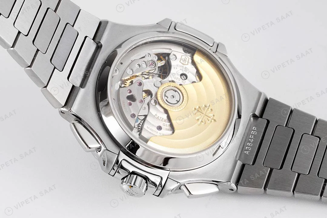 Patek Philippe Nautilus 59801A-001 40.5mm White Dial Super Clone Eta Saat detay 8