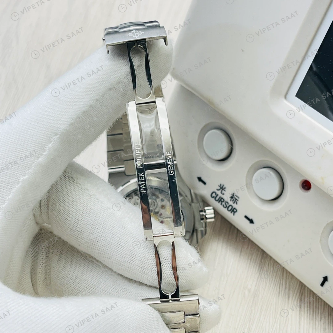 Patek Philippe Nautilus Yeşil Kadran Çelik Super Clone ETA Eta Saat detay 9