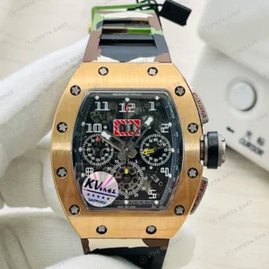 Richard Mille RM011 Skeleton Gold Kasa 50mm Super Clone ETA Eta Saat detay 3