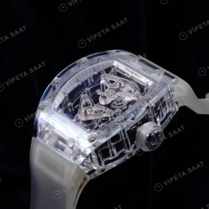 Richard Mille Safir Kasa Tourbillon Skeleton 50mm Super Clone ETA Eta Saat detay 5