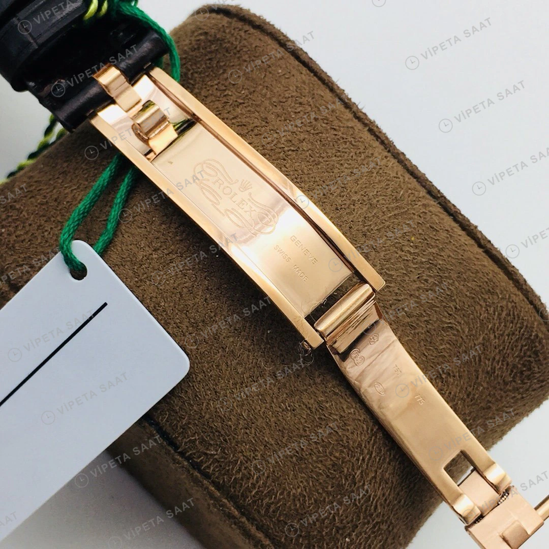 Rolex Cellini Beyaz Kadran Gold Super Clone ETA Eta Saat detay 6