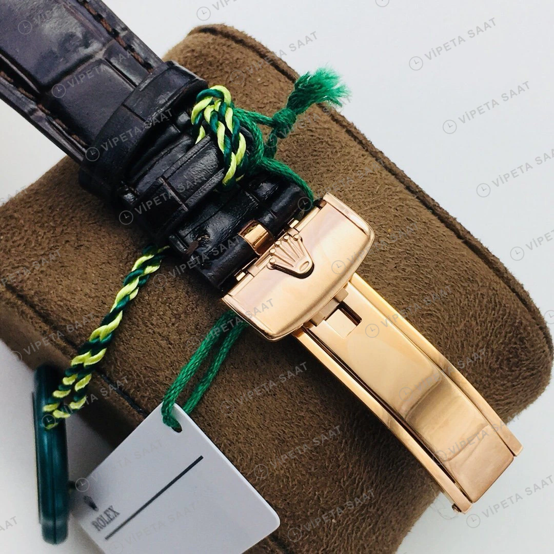 Rolex Cellini Beyaz Kadran Gold Super Clone ETA Eta Saat detay 7