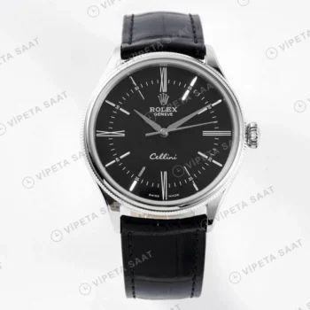 Rolex Cellini 50509 Siyah 39mm Super Clone ETA Saat karşıdan görünüm