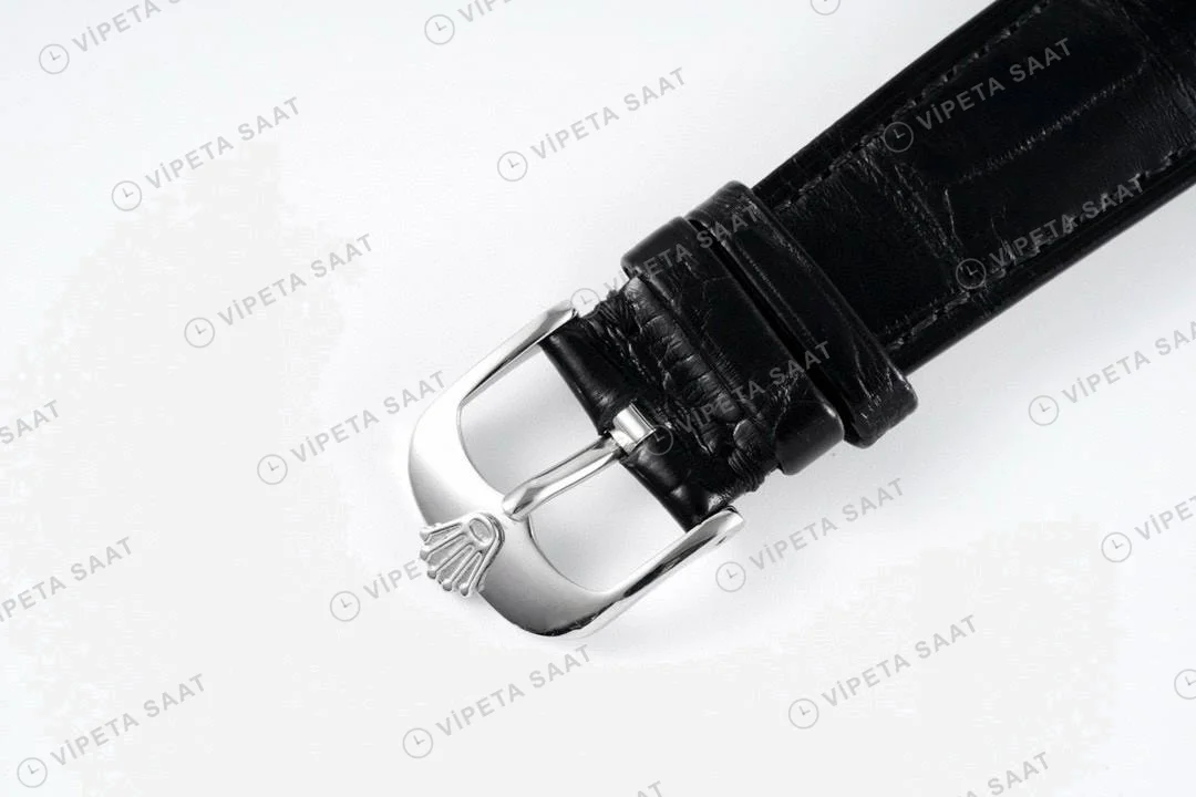 Rolex Cellini 50509 Siyah 39mm Super Clone ETA Saat detay 9