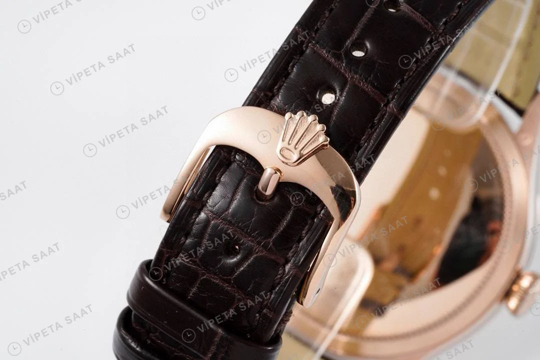Rolex Cellini 50509 Siyah 39mm Super Clone ETA Saat detay 6