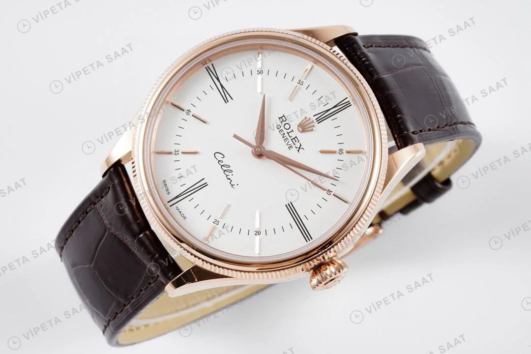 Rolex Cellini 50509 Beyaz 39mm Super Clone ETA Saat detay 7