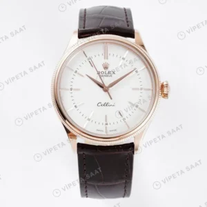 Rolex Cellini 50509 Index Beyaz 39mm Super Clone ETA Saat karşıdan görünüm